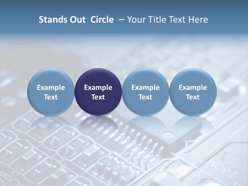 A Close Up Of A Computer Chip With The Words Name Of Presentation On It PowerPoint Template