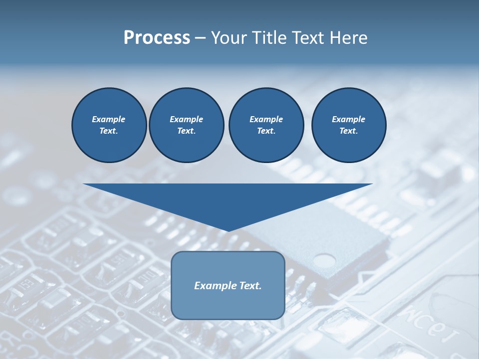 A Close Up Of A Computer Chip With The Words Name Of Presentation On It PowerPoint Template