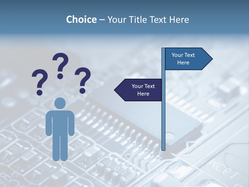 A Close Up Of A Computer Chip With The Words Name Of Presentation On It PowerPoint Template