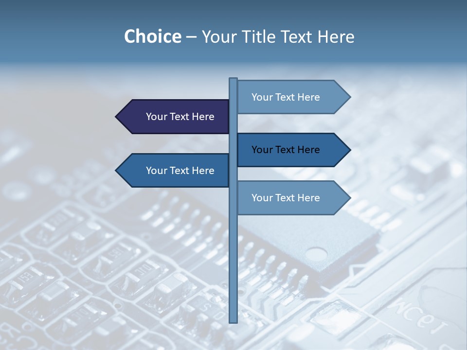 A Close Up Of A Computer Chip With The Words Name Of Presentation On It PowerPoint Template