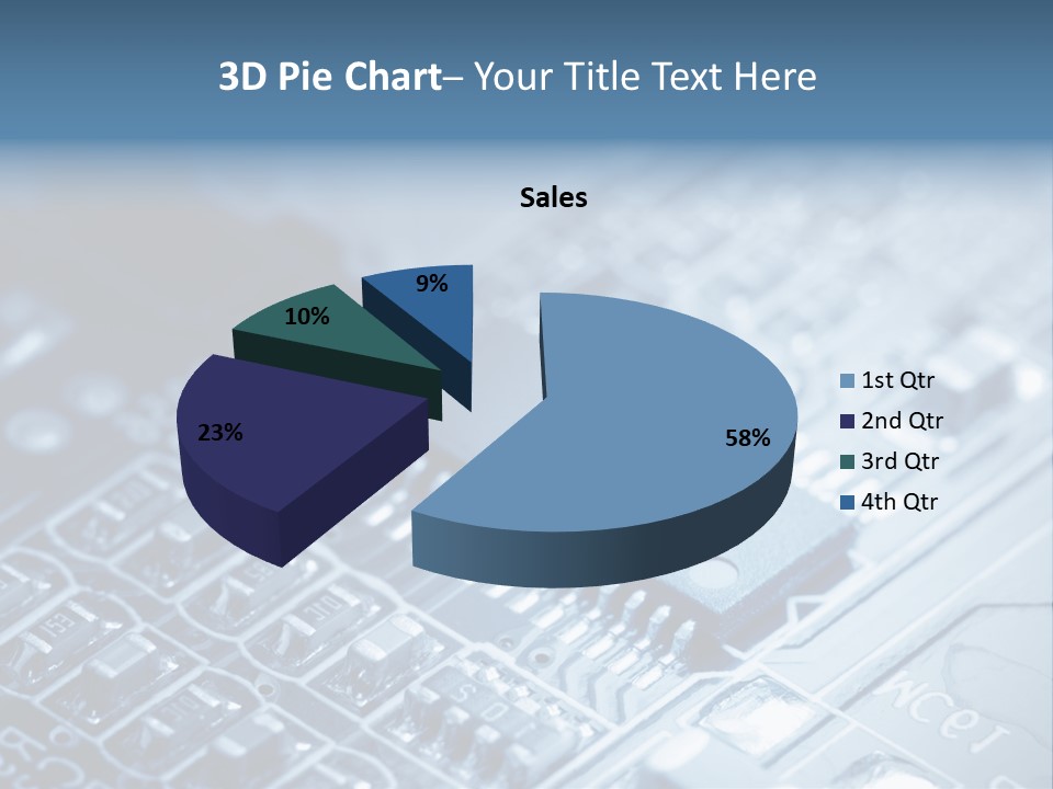 A Close Up Of A Computer Chip With The Words Name Of Presentation On It PowerPoint Template
