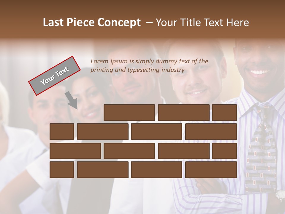Conceptual Pressing Object PowerPoint Template