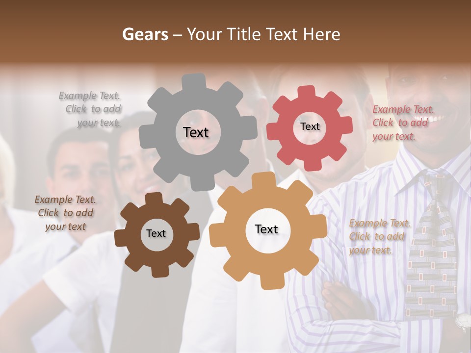 Conceptual Pressing Object PowerPoint Template