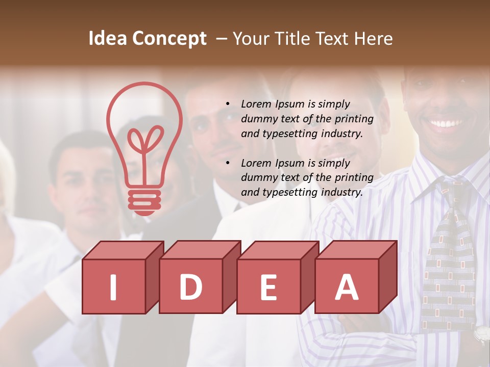 Conceptual Pressing Object PowerPoint Template