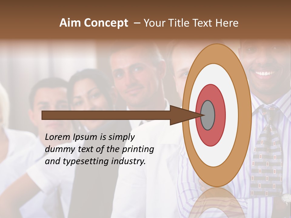 Conceptual Pressing Object PowerPoint Template