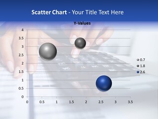 A Woman Is Using A Calculator And A Pen PowerPoint Template