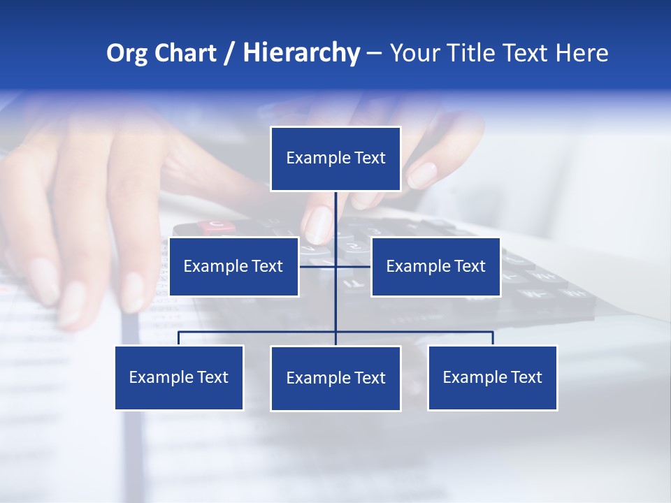 A Woman Is Using A Calculator And A Pen PowerPoint Template