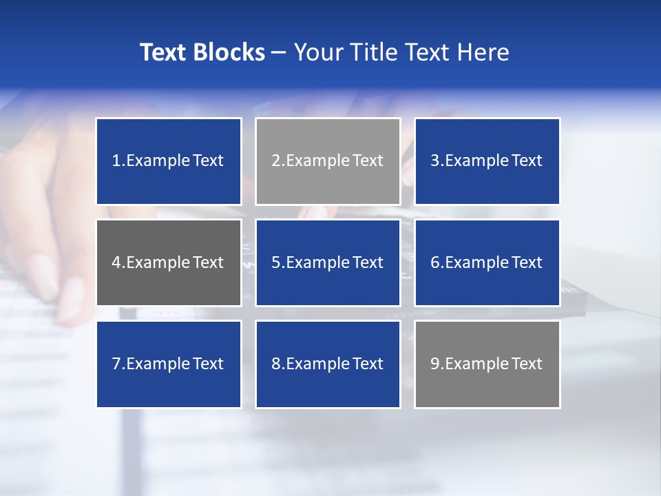 A Woman Is Using A Calculator And A Pen PowerPoint Template