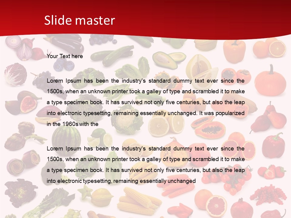 Ripe White Banana PowerPoint Template