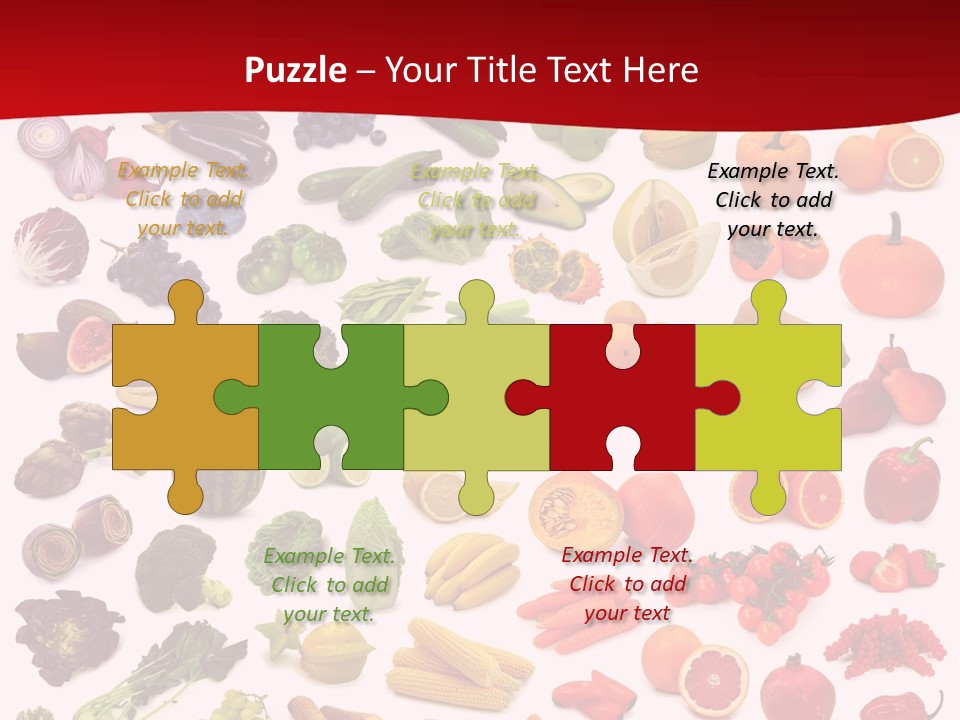 Ripe White Banana PowerPoint Template