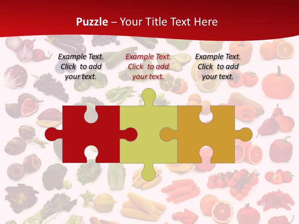 Ripe White Banana PowerPoint Template