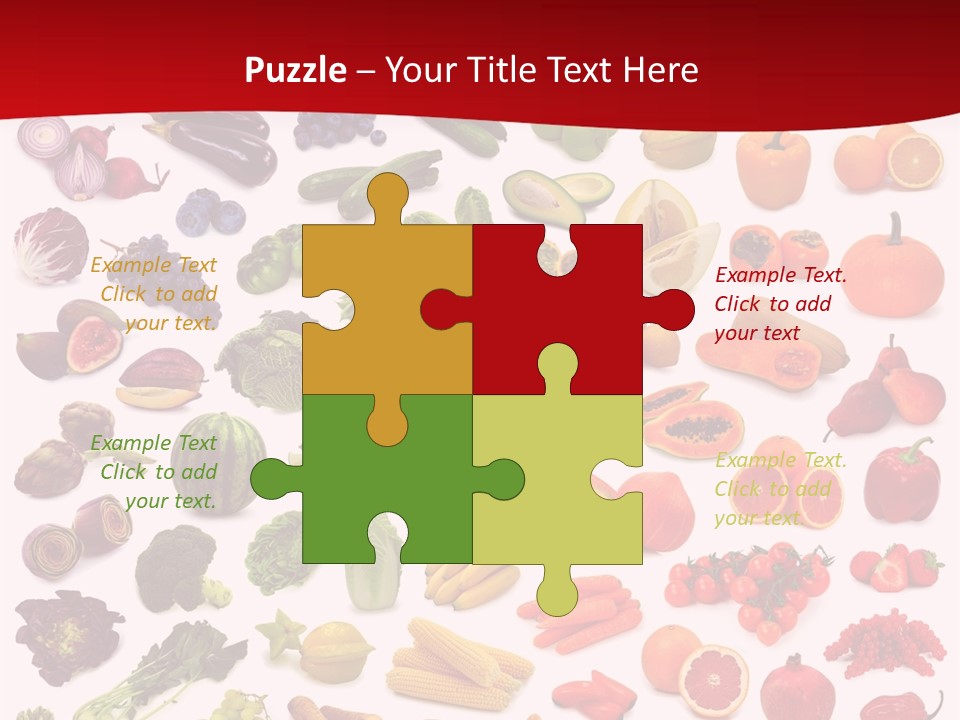 Ripe White Banana PowerPoint Template