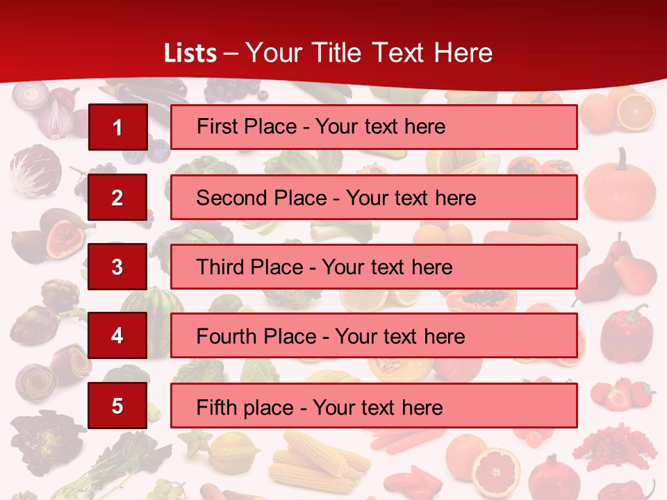 Ripe White Banana PowerPoint Template
