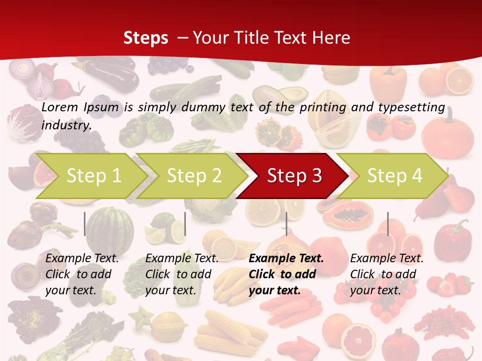 Ripe White Banana PowerPoint Template