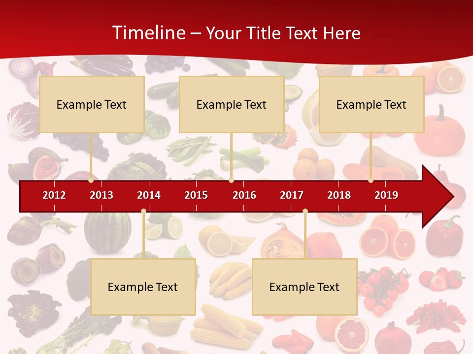 Ripe White Banana PowerPoint Template