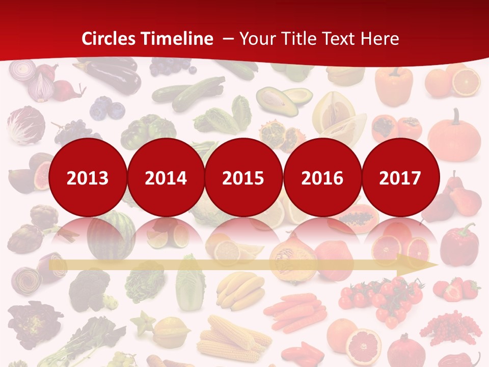 Ripe White Banana PowerPoint Template