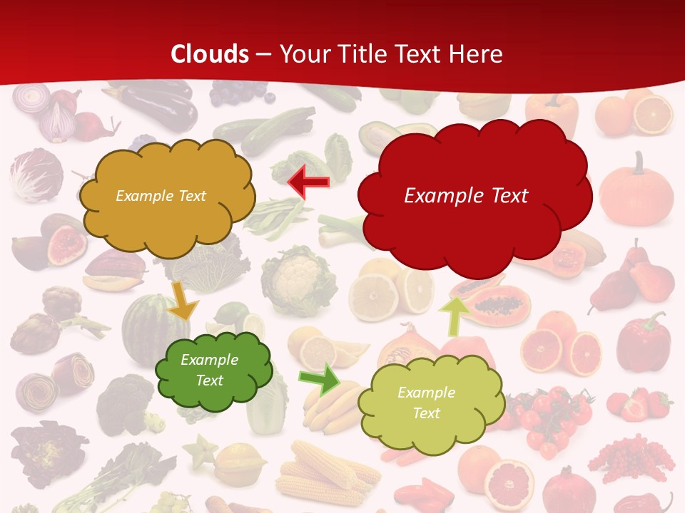 Ripe White Banana PowerPoint Template