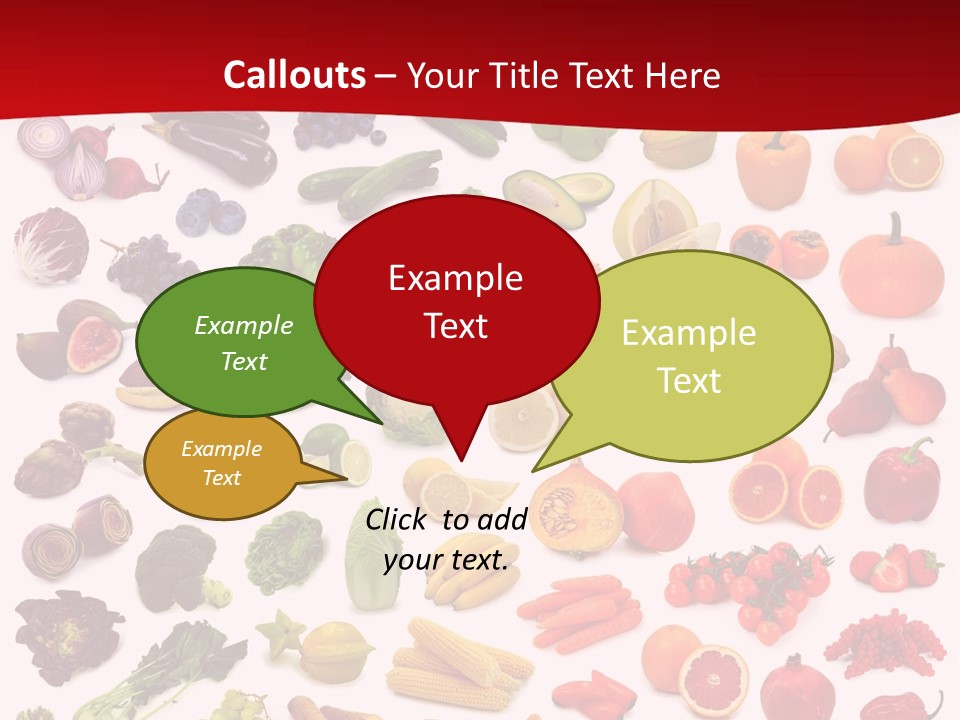 Ripe White Banana PowerPoint Template