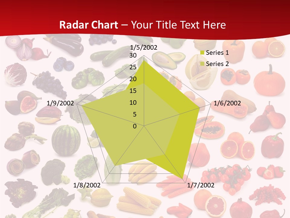 Ripe White Banana PowerPoint Template
