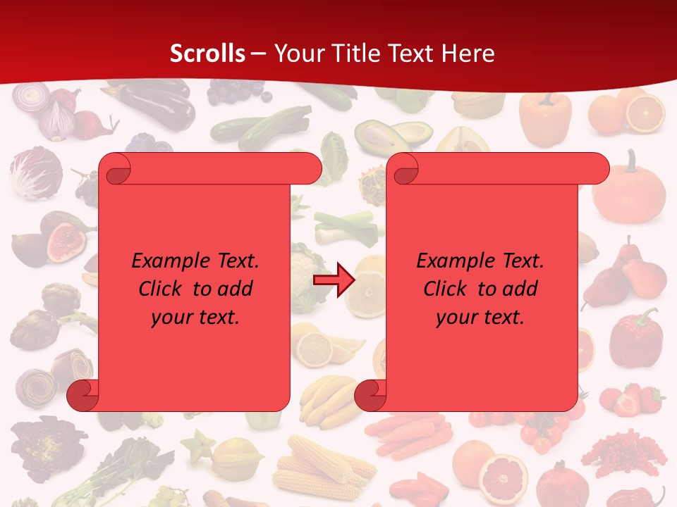 Ripe White Banana PowerPoint Template