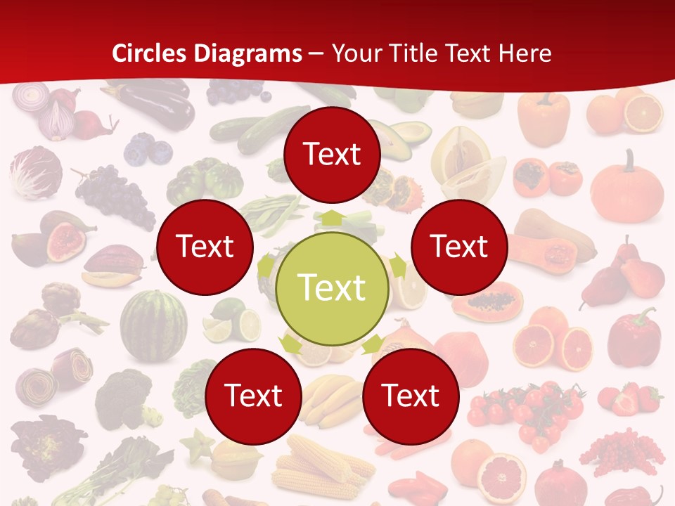 Ripe White Banana PowerPoint Template