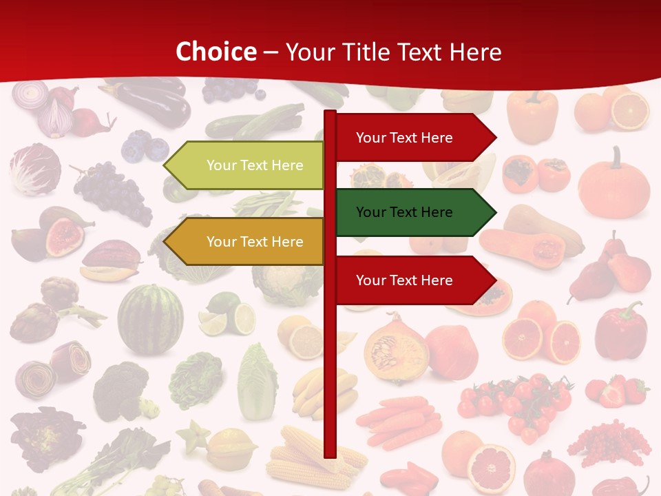 Ripe White Banana PowerPoint Template