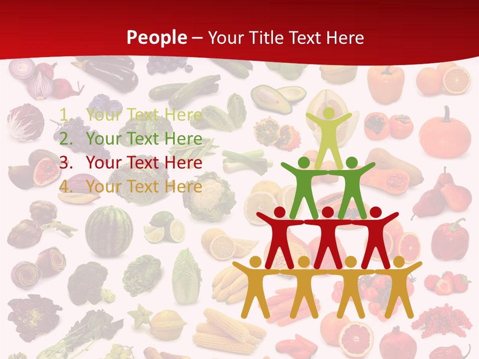 Ripe White Banana PowerPoint Template