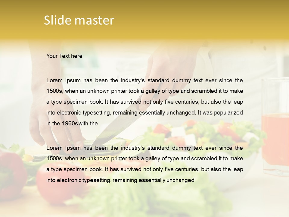 Red Masculine Delicious PowerPoint Template