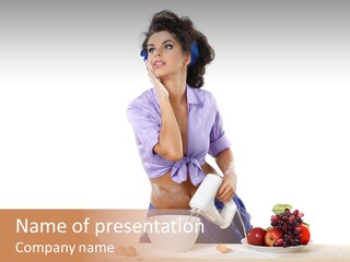 One To Eat Mixer PowerPoint Template