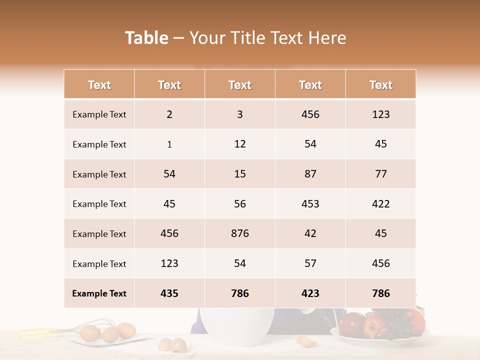 One To Eat Mixer PowerPoint Template