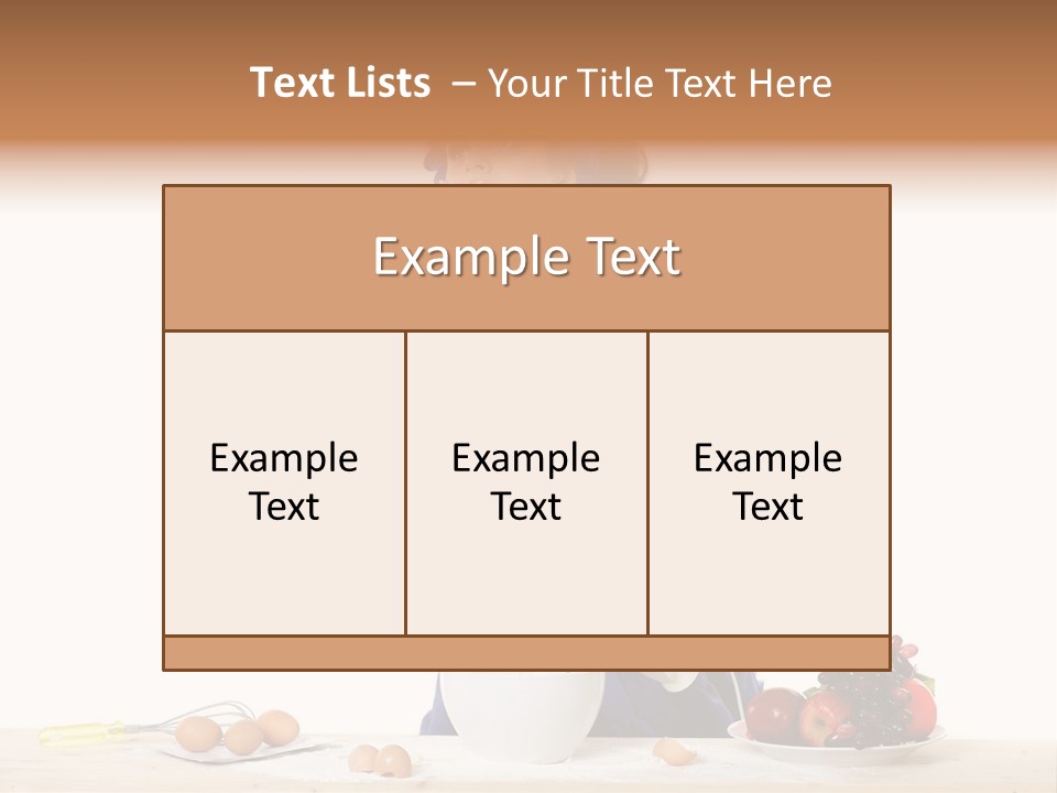 One To Eat Mixer PowerPoint Template