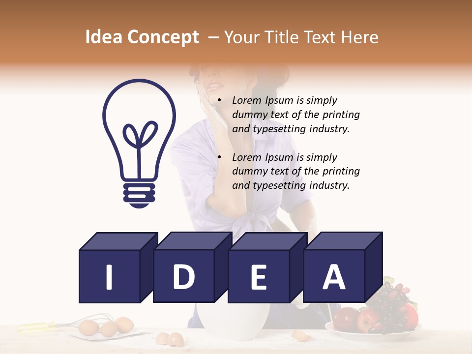 One To Eat Mixer PowerPoint Template