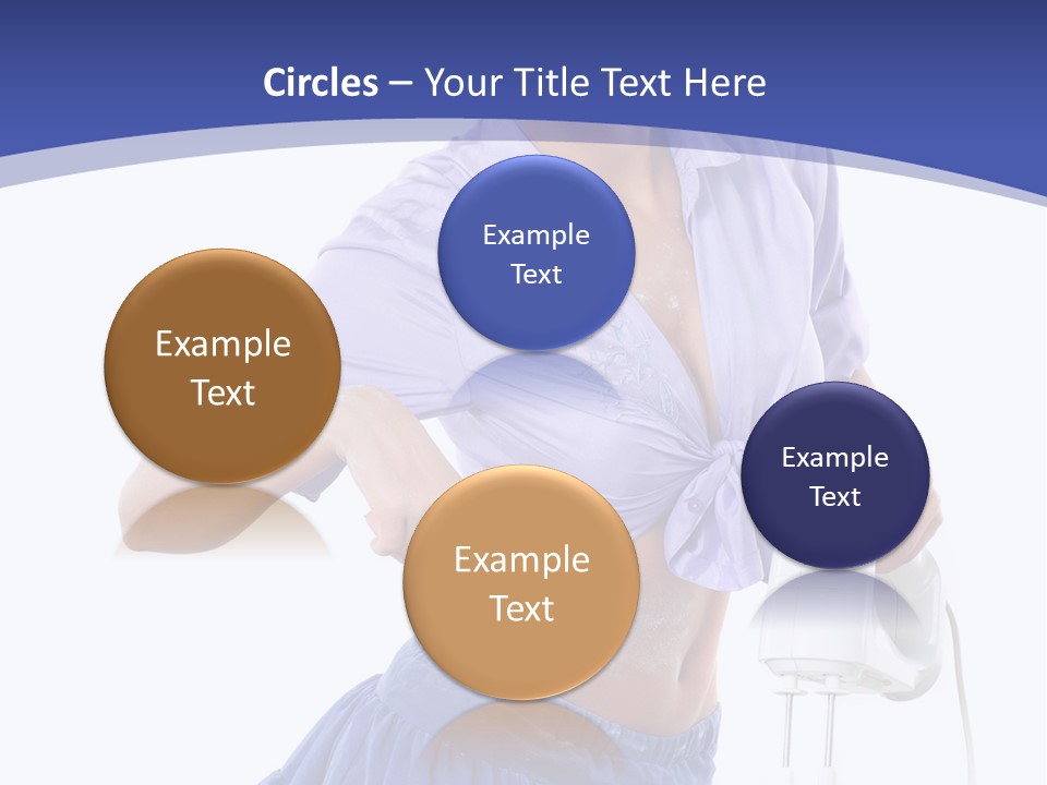 A Woman Mixing A Bowl With A Mixer PowerPoint Template