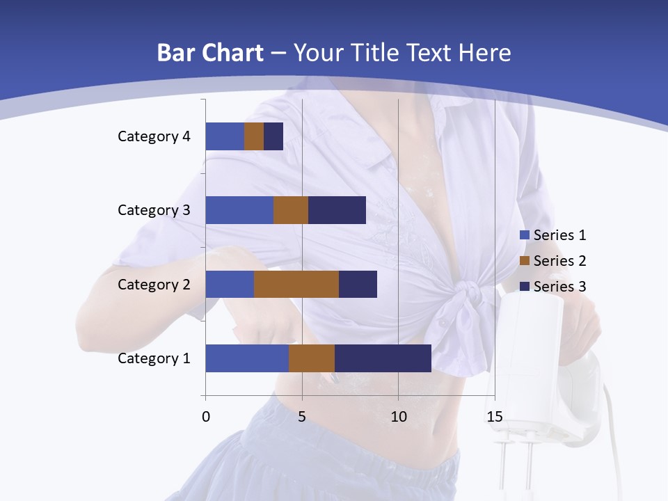 A Woman Mixing A Bowl With A Mixer PowerPoint Template
