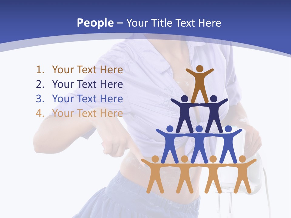 A Woman Mixing A Bowl With A Mixer PowerPoint Template