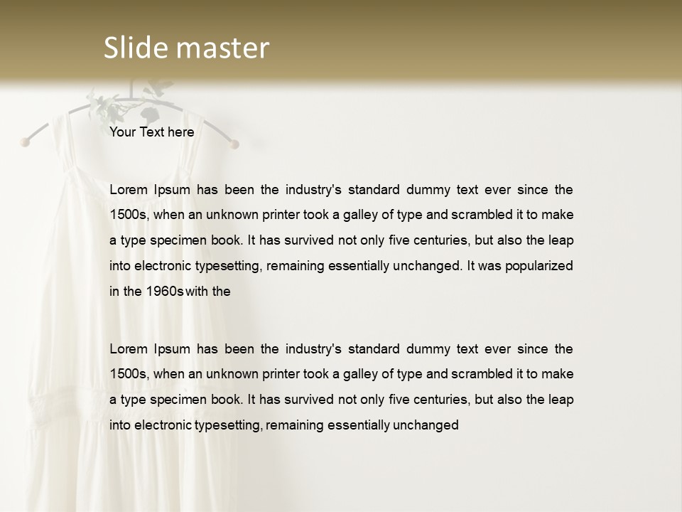 Clothing Creative Wall PowerPoint Template