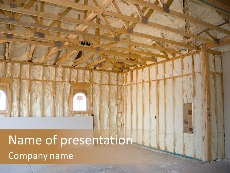 Construction Foam Insulation PowerPoint Template