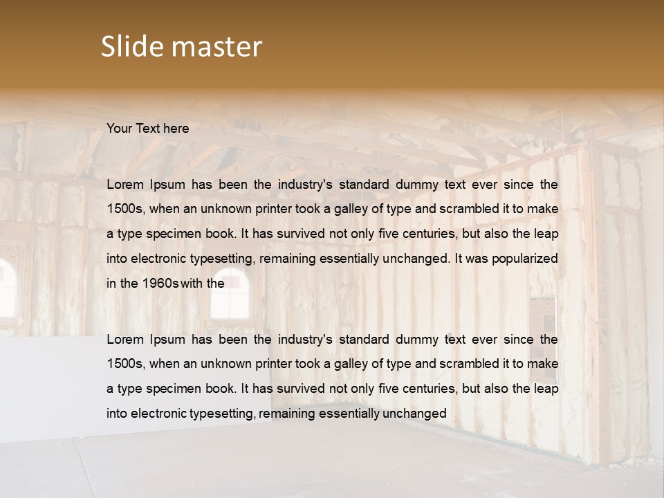 Construction Foam Insulation PowerPoint Template