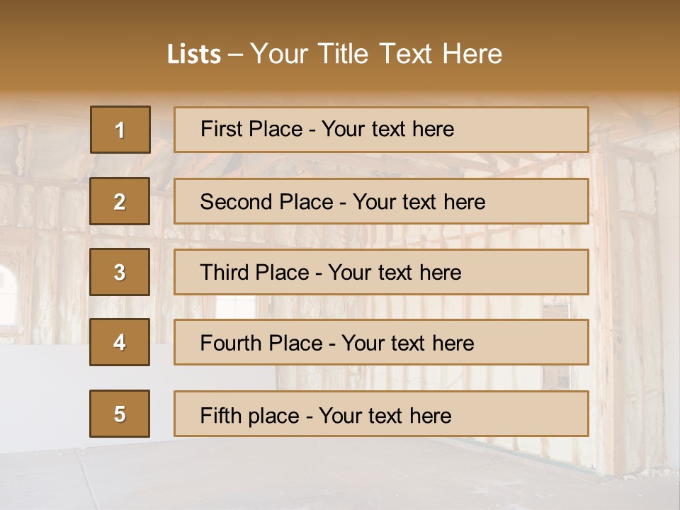 Construction Foam Insulation PowerPoint Template