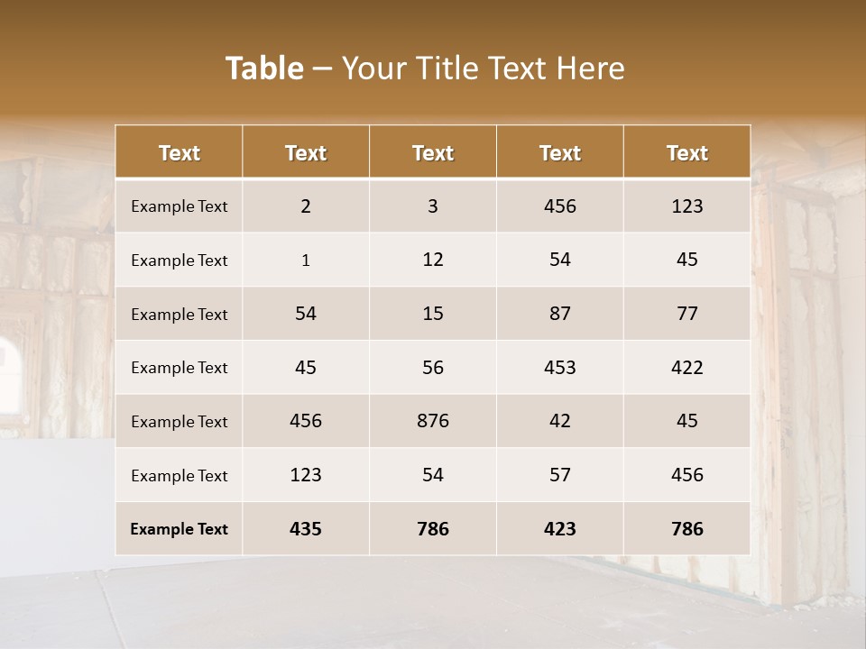 Construction Foam Insulation PowerPoint Template