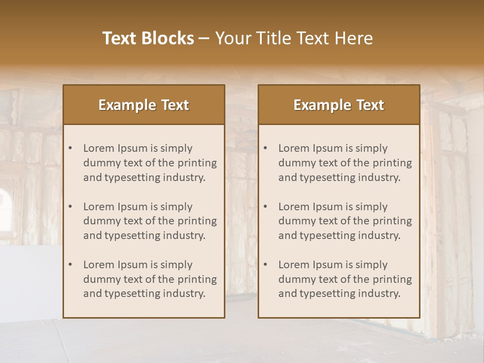 Construction Foam Insulation PowerPoint Template