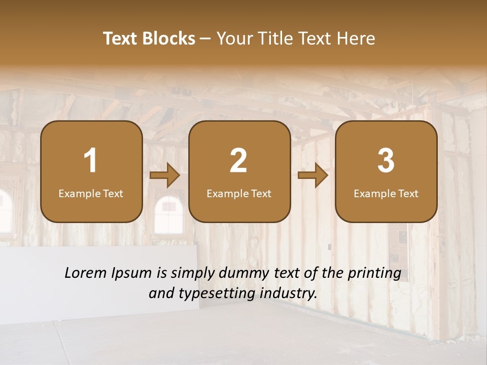 Construction Foam Insulation PowerPoint Template