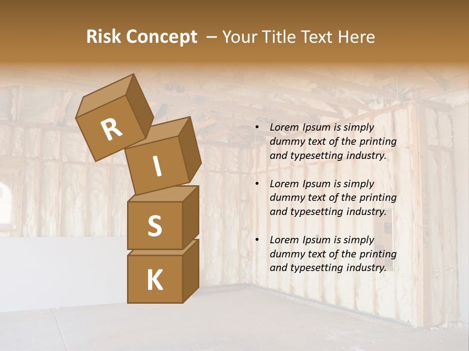 Construction Foam Insulation PowerPoint Template