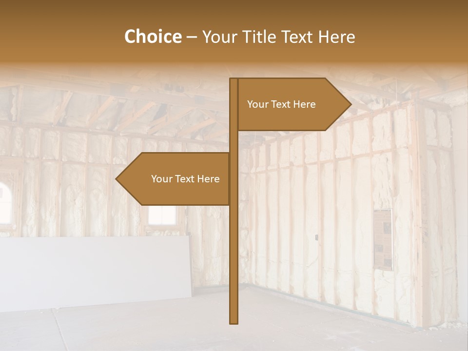 Construction Foam Insulation PowerPoint Template
