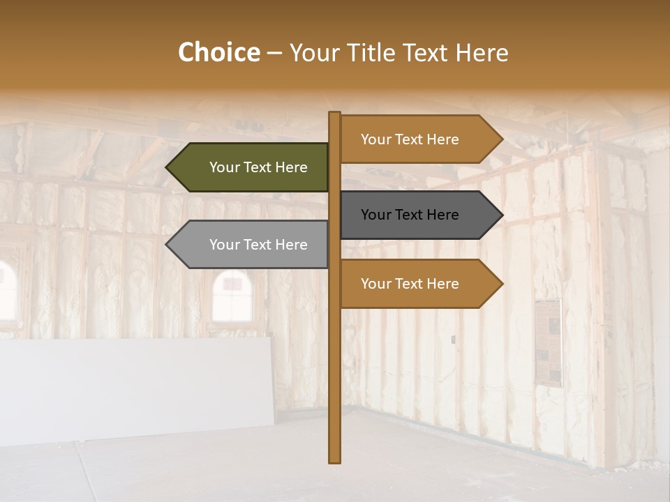 Construction Foam Insulation PowerPoint Template