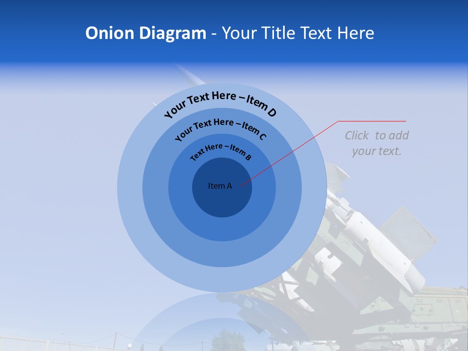 A Group Of Missiles On Display In Front Of A Blue Sky PowerPoint Template