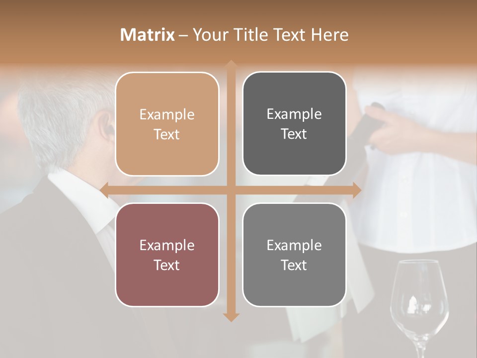 A Man In A Suit Holding A Bottle Of Wine PowerPoint Template