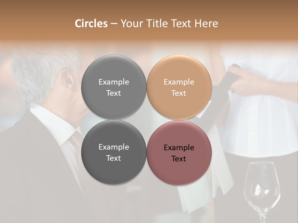 A Man In A Suit Holding A Bottle Of Wine PowerPoint Template