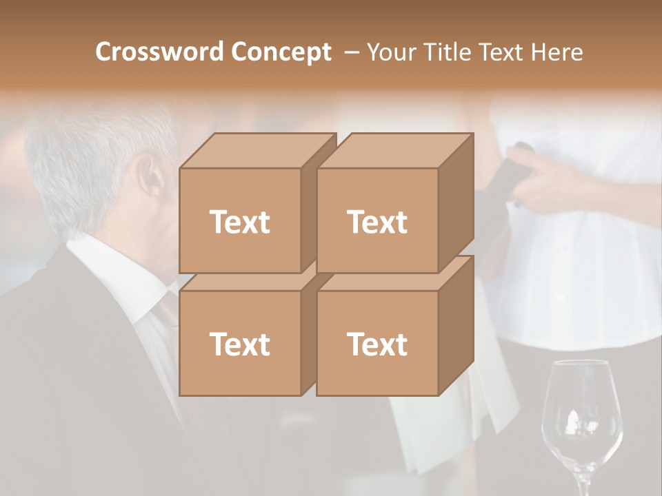 A Man In A Suit Holding A Bottle Of Wine PowerPoint Template