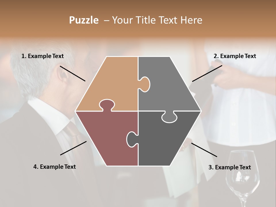 A Man In A Suit Holding A Bottle Of Wine PowerPoint Template